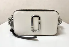 MARC JACOBS マークジェイコブス スナップショット ショルダーバッグ ホワイト ブラック