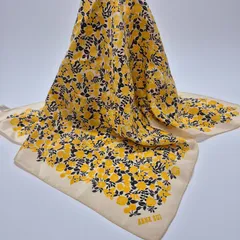 【used品】美品！ANNA SUI レディーススカーフ スモールサイズ シルク100%のサムネイル