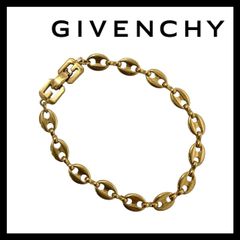 美品】ジバンシー 喜平チェーンブレスレット Gロゴ ゴールド