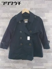 ◇ ◎ LOWRYS FARM つけ衿付き ショート 長袖 トレンチ コート ジャケット サイズM ネイビー系 レディース 【中古】 【1104020005621】のサムネイル