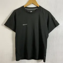Marmot マーモット Accent H/S Tee 半袖 Tシャツ ワンポイント ロゴ プリント ポリ アウトドア ブラック毛系 S E335のサムネイル
