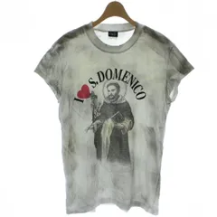 ディー&ジー ドルガバ ドルチェ&ガッバーナ D&G Tシャツ カットソー XL グレー 半袖 プリント柄 ラウンドネック /GGのサムネイル