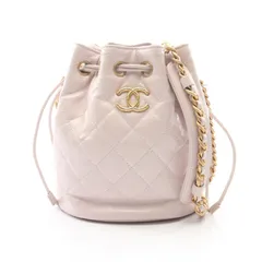 シャネル CHANEL ショルダーバッグ マトラッセ バケットバッグ AS2690 ライトピンク レザー マトラッセ バケットバッグ レディース Used Aのサムネイル