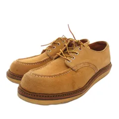 レッドウィング REDWING 8105 ワークオックスフォードシューズ ブーツ レースアップ スエード 27.5 キャメル /FFのサムネイル