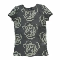 GIORGIO ARMANI ジョルジオアルマーニ フラワー刺? メッシュ Tシャツ カットソー 半袖 42/M グレー ベージュ レディース 【中古】のサムネイル