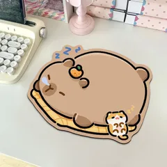 20cmx25cm カピバラ マウスパッド コンピュータデスクマット キーボード ゲーミング 滑り止め マウスマットのサムネイル
