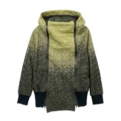67e14 VivienneWestWood ANGLOMANIA フロントダブルジップパーカー グラデーション ジャケット トップス 84301M 15-01-342015 36サイズ イエロー ブラック コットン100％ レディース 女性用u02tのサムネイル
