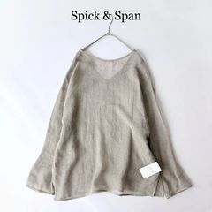 タグ付 2025 人気 Spick & Span メッシュリネンルーズプルオーバー