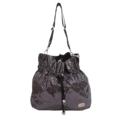 アルマーニ ジーンズ ARMANI JEANS ショルダーバッグ ラメ 光沢 メタリック 紺 ネイビー /FF ■GY06