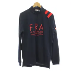 ルコックスポルティフ le coq sportif シャツ L 紺 ネイビー 長袖 ハーフジップ ロゴプリント /LP ■MAのサムネイル