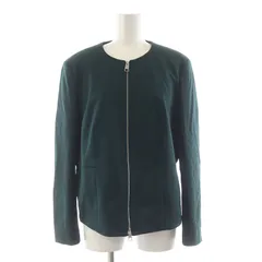 ヒューゴボス HUGO BOSS ノーカラージャケット ジップアップ アウター 12 グリーン 0001445978 /NQのサムネイル