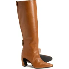 フリーピープル レディース シューズ ブーツ・レインブーツ トール レザー Free People Date Nightall Boots Leather For Women Tan タンのサムネイル