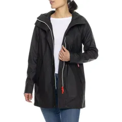 ハンター レディース アウター ジャケット・ブルゾン HUNTER Acacia Rain Jacket Waterproof Black ブラックのサムネイル