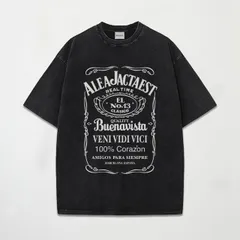 ブエナビスタ BUENA VISTA AJE pigment tee black 半袖Tシャツ プリントTee ストリートファッション ブラックのサムネイル
