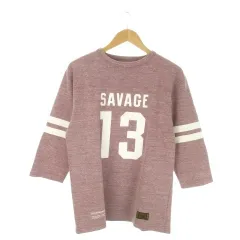 ネイバーフッド NEIGHBORHOOD Tシャツ L-REGULAR 紫 パープル くすみカラー 七分袖 クルーネック ロゴプリント /AO27 ■GY99のサムネイル
