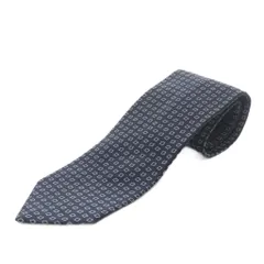 ジルサンダー JIL SANDER ネクタイ 総柄 シルク ネイビー /YO12 ■ADのサムネイル