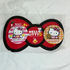 ハローキティ 50周年 F賞 缶バッジ 2種セット