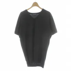 ディー&ジー ドルガバ ドルチェ&ガッバーナ D&G Tシャツ 48 黒 ブラック Vネック 半袖 無地 /PP ■GY58のサムネイル