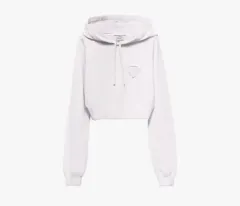 PRADA プラダ ピンク クロップド フードTシャツのサムネイル