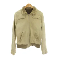 ジョルジオブラット GIORGIO BRATO レザージャケット 革ジャン ジップアップ アウター 48 ベージュ 長袖 /YMのサムネイル