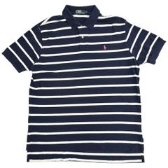Polo by Ralph Lauren 폴로 랄프로렌 국경 폴로 셔츠 네이비(맨즈 XL) 중고 헌 옷 Y1580