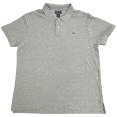 POLO JEANS ポロジーンズ ラルフローレン ワンポイントロゴ ポロシャツ グレー(メンズ XXL)中古 古着 Y1586のサムネイル