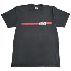 00年代 VANS ヴァンズ 半袖Ｔシャツ ブラック(メンズ LARGE)中古 古着 Y1593