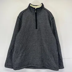 古着 オービス ORVIS ニット プルオーバー ハーフジップ アウトドア トレーナー ボア M  ブラック系 メンズのサムネイル