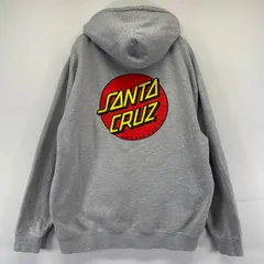 古着 サンタクルーズ SANTA CRUZ パーカー フーディー プルオーバー スケーター ロゴ バックプリント スウェット  グレー系 メンズのサムネイル