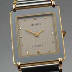 美品/稼働】RADO フローレンス コンビ メンズ サファイア 電池交換済