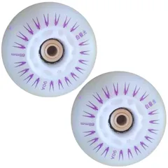 RYOTBASE 光る リップスティック 用 タイヤ 互換 ウィール LED 交換 修理 ブレイブボード ジェイボード 走ると光る 68mm (レインボー) [レインボー]のサムネイル