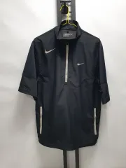 NIKE ナイキ ゴルフ ウィンドブレーカー 半袖 ハーフジップ Anorak（アノラック） ジャケット ブラック s
