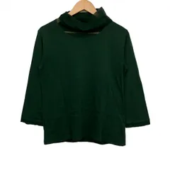 Plantation(プランテーション) 長袖カットソー サイズM レディース美品  - ダークグリーン タートルネックのサムネイル