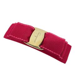 Salvatore Ferragamo ピンクヴァラリボンバレッタゴールド金具 - メルカリ