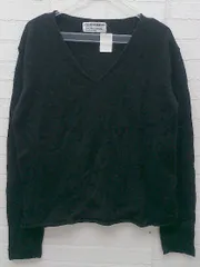 ◇ URBAN RESEARCH アーバンリサーチ ウール ニット Vネック 長袖 セーター 38 ブラック *  【1002797541642】