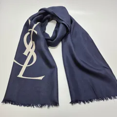 【used品】美品！YVES SAINT LAURENT レディースストール シルク100%のサムネイル