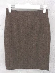 ◇ Ralph Lauren ラルフローレン 膝丈 タイト スカート 7 ブラウン系 * 1002799891479 【中古】 【1002799891479】のサムネイル
