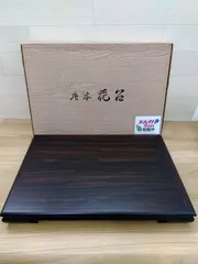 ※【未使用に近い美品】唐木花台 黒丹2号 飾り台 木工品 送料無料　4017