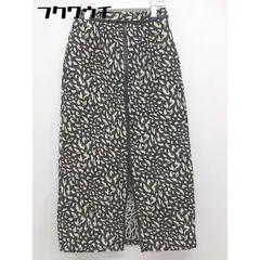 ◇ PAGEBOY ページボーイ 総柄 パイピング ロング タイト スカート サイズM ブラック ライトベージュ レディース 【中古】 【1104210004748】のサムネイル