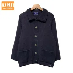 【中古】　SAINT JAMES　カーディガンセーター　80s-90s vintage　80年代-90年代　ニット　トップス　ハイネック　フルボタン　襟付き　フロントポケット　フランス製　古着　/1585のサムネイル
