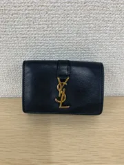 ！ サンローラン Saint Laurent ネイビー 紺 三つ折り財布【装飾品、小物類1】【10】のサムネイル