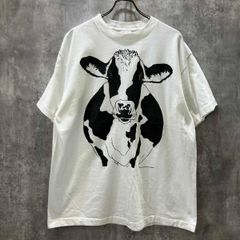 90s 牛 cow tシャツ USA製 hanes アニマルT - メルカリ