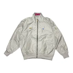 新品 未使用【新着】 asics アシックス レコーダー ウィンドブレーカー ナイロンジャケット メンズ Lサイズ シルバーグレー Y2K 【送料込み】