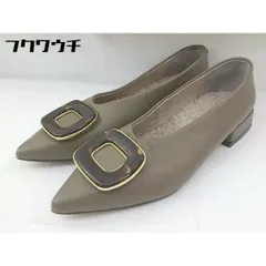 ◇ Odette e Odile UNITED ARROWS ポインテッドトゥ パンプス シューズ サイズ22 1/2 グレー系 レディース 【中古】 【1105260002685】のサムネイル