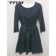 ◇ ◎ SOUP スープ 長袖 膝丈 ワンピース サイズ9 ネイビー レディース  【中古】 【1106090005884】のサムネイル