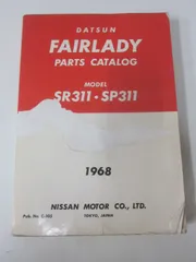 DATSUN FAIRLADY SR311 パーツカタログ 1968 つ6647す 当時物 原本 1968年 フェアレディ SR311 SP311