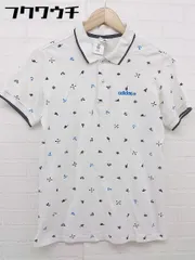 ◇ adidas neo アディダスネオ 総柄 鹿の子 半袖 ポロシャツ サイズS ホワイト メンズ  【中古】 【1110190006733】のサムネイル