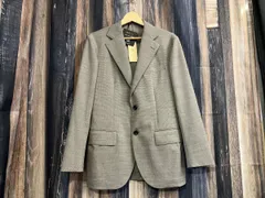 【タグ付き】J.PRESS ジェイプレス 3D WOOL 千鳥格子柄 テーラードジャケット BEOVGM0519 ブラウン系 36 参考価格￥74,800 