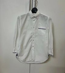 美品✨ジュンヤワタナベ ギャルソンマン ギンガムチェックシャツ S 白 