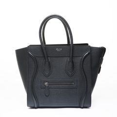 美品】CELINE セリーヌ ラゲージ マイクロ ハンドバッグ レザー 黒